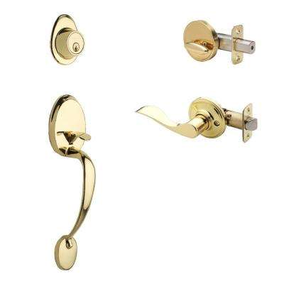 Weslock 
    Elegance Single Cylinder Oil-Rubbed Bronze Right-Hand Philbrook Door Handleset with Bordeau Lever - Super Arbor
