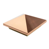 6 in. x 6 in. Verona Copper High Point Pyramid Post Cap