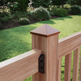 4  in. x 4  in. Copper Pyramid Post Point