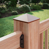 Deckorators 6 in. x 6 in. Copper Pyramid Post Point