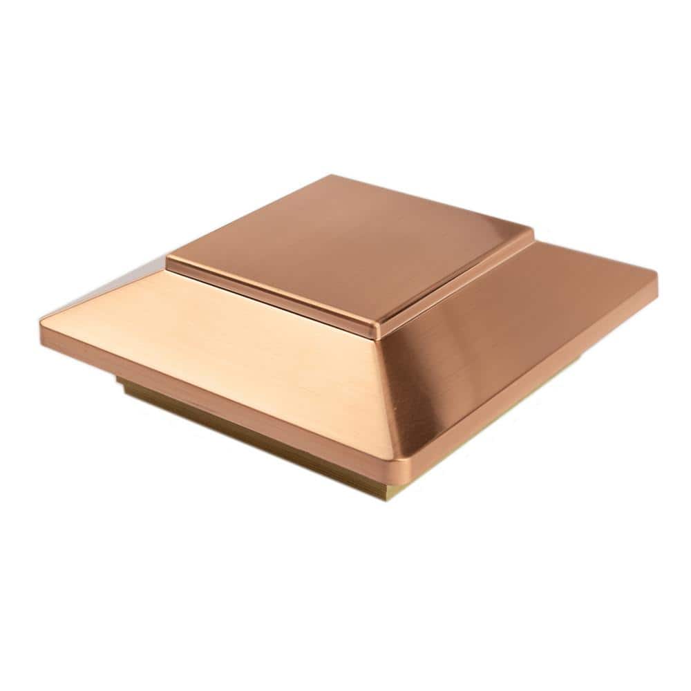 Deckorators 6 in. x 6 in. Victoria Copper Plateau Pressure Treated Wood Post Cap