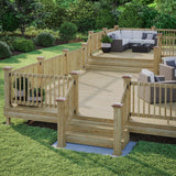 Deckorators 6 in. x 6 in. Victoria Copper Plateau Pressure Treated Wood Post Cap