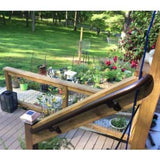 EZ Handrail 3 ft. Copper Vein Aluminum Round with Curved Ends Handrail Kit