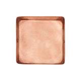 Protectyte 4 in. x 4 in. Copper Flat Top Slip Over Fence Post Cap with 3/4 in. Lip and Screws
