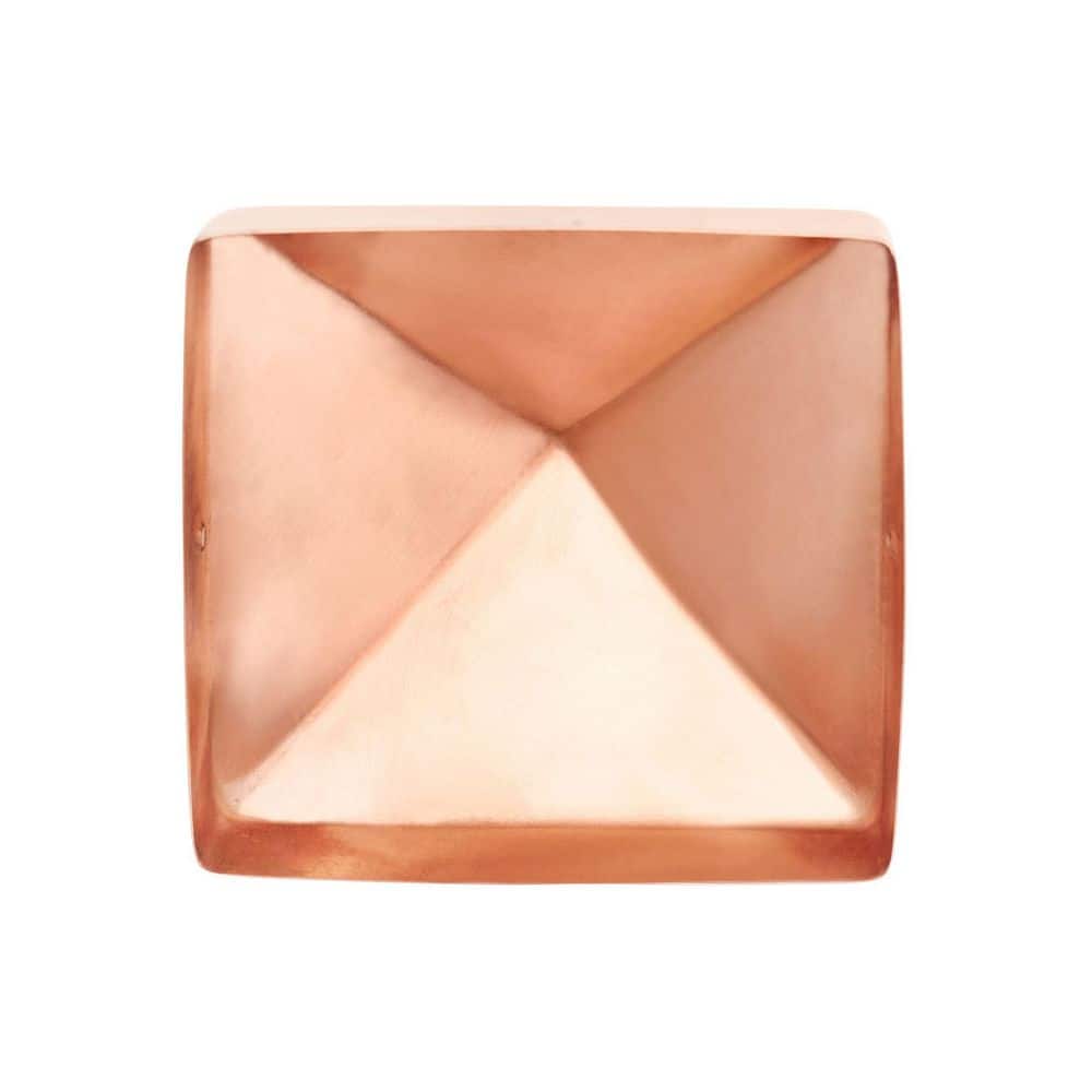 Protectyte 6 in. x 6 in. Copper Pyramid Slip Over Fence Post Cap