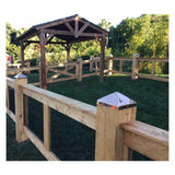Protectyte 6 in. x 6 in. Copper Pyramid Slip Over Fence Post Cap