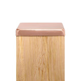Protectyte 8 in. x 8 in. Copper Flat Top Slip Over Fence Post Cap with 3/4 in. Lip and Screws