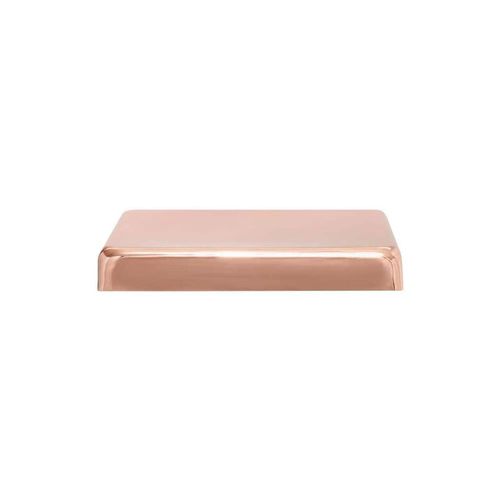 Protectyte 8 in. x 8 in. Copper Flat Top Slip Over Fence Post Cap with 3/4 in. Lip and Screws