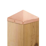 Protectyte NOMINAL 8 in. x 8 in. Pyramid Slip Over Copper Fence Post Cap