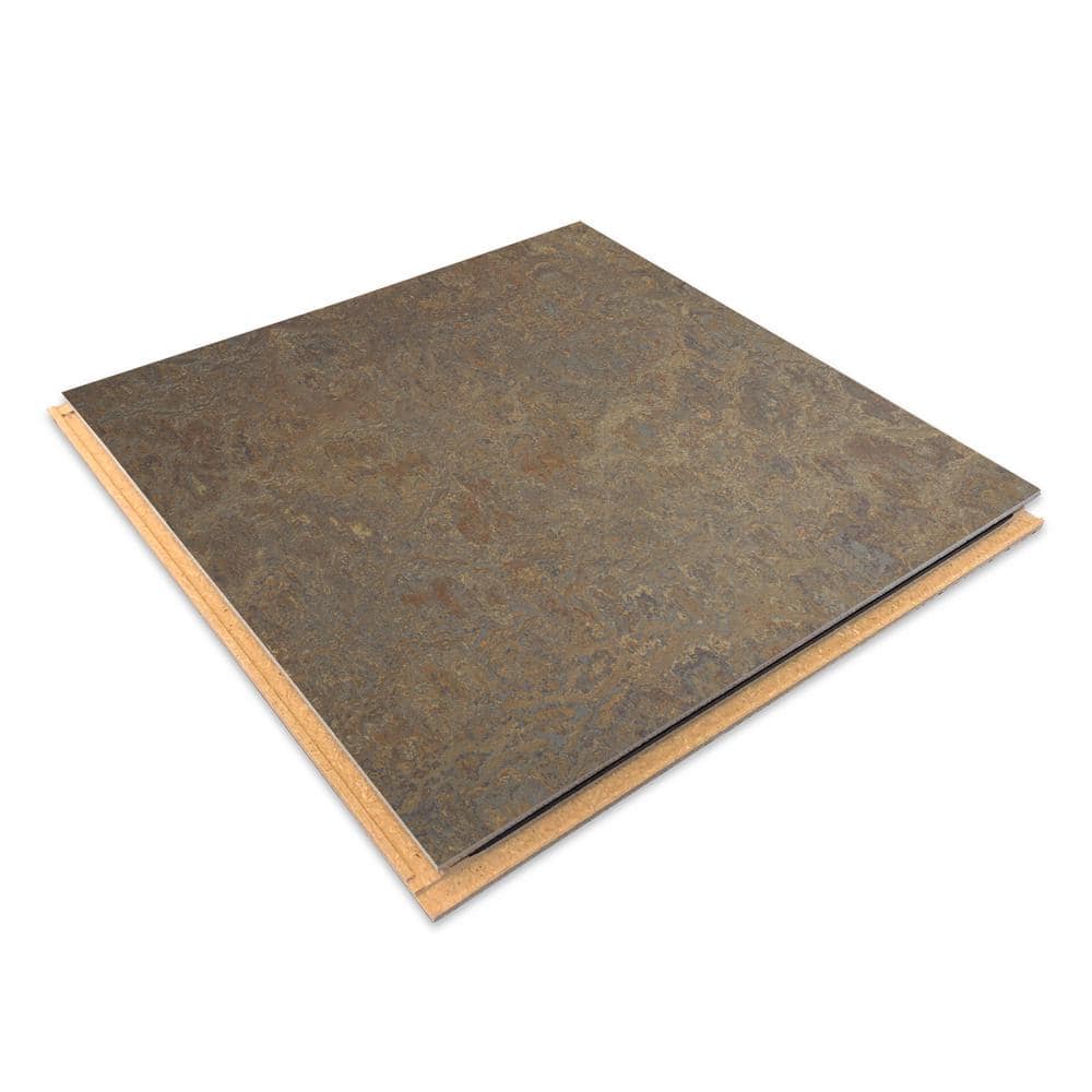 Marmoleum Cinch Loc Seal Cork Tree 9.8 mm T x 11.81 in. W x 11.81 in. L Laminate Flooring (6.78 sq. ft./case)