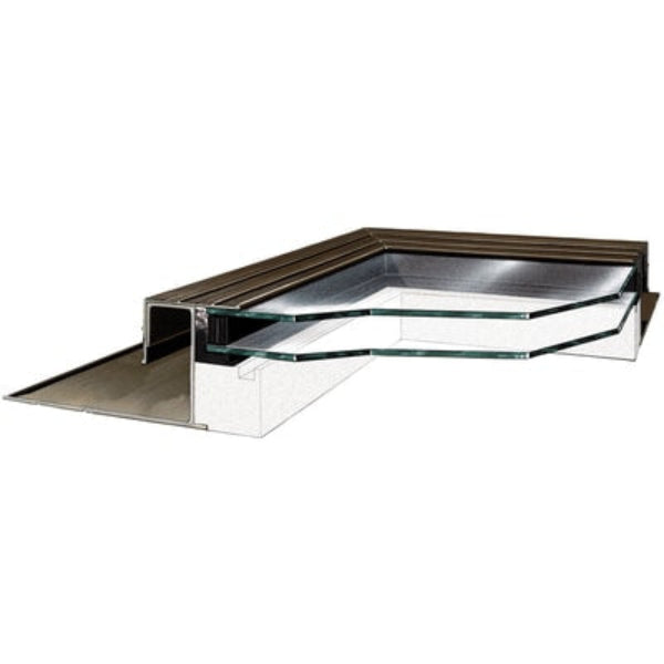 Fixed Self Flashing Tempered Skylight - Clear Glass image 3