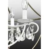 Progress Lighting Fleurette 5-Light White Chandelier
