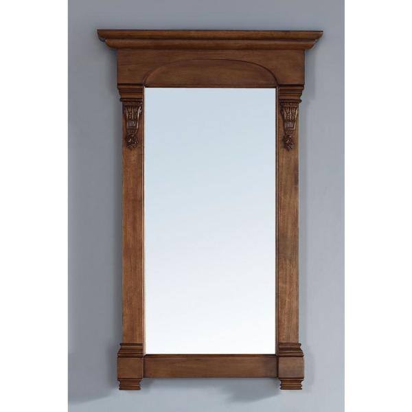 James Martin Vanities Brookfield 26" x 42" Rectangular Bathroom Vanity Mirror in Country Oak