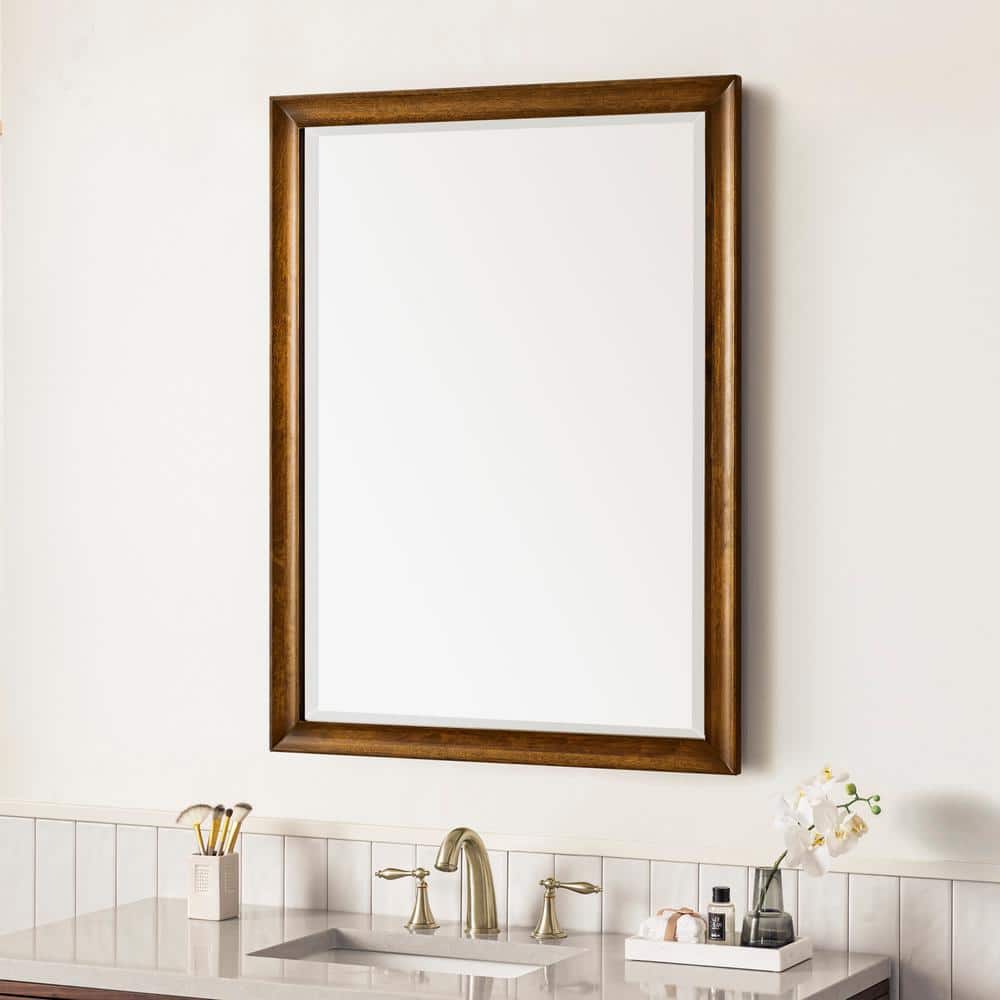 James Martin Vanities Glenbrooke 30" x 40" Rectangular Vanity Mirror in Country Oak