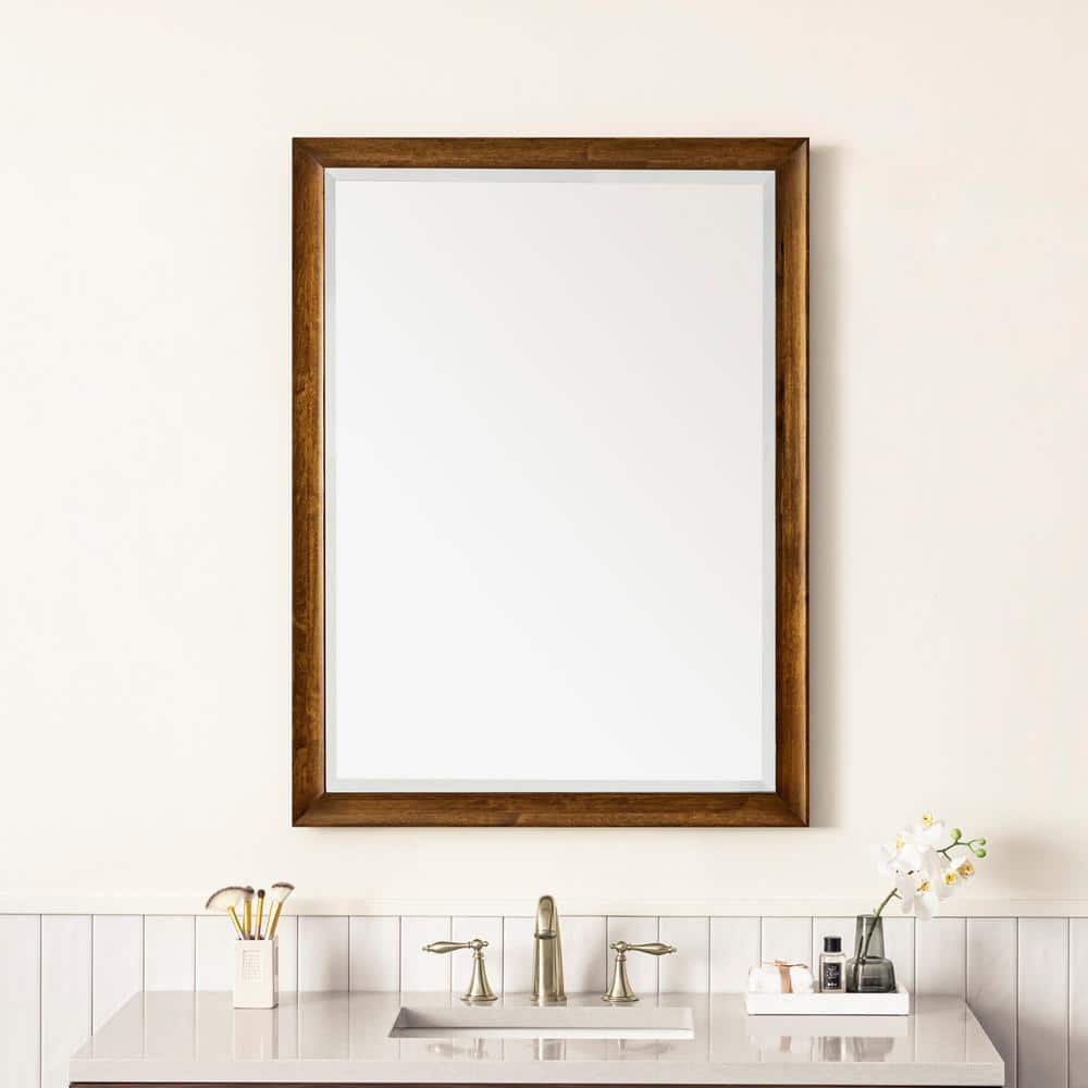 James Martin Vanities Glenbrooke 30" x 40" Rectangular Vanity Mirror in Country Oak