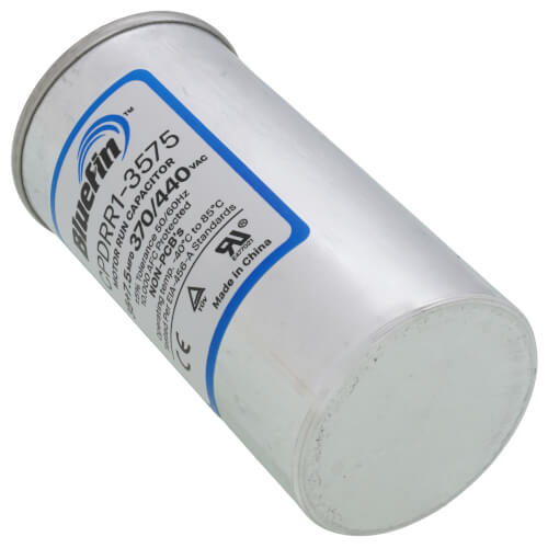 Bluefin CPDRR1-3575 capacitor - side view (Product Type: Capacitor; Voltage: 440/370V)