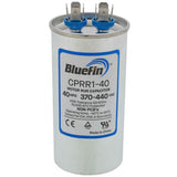 Bluefin CPRR1-40 capacitor - front view (Product Type: Capacitor; Voltage: 440/370V)