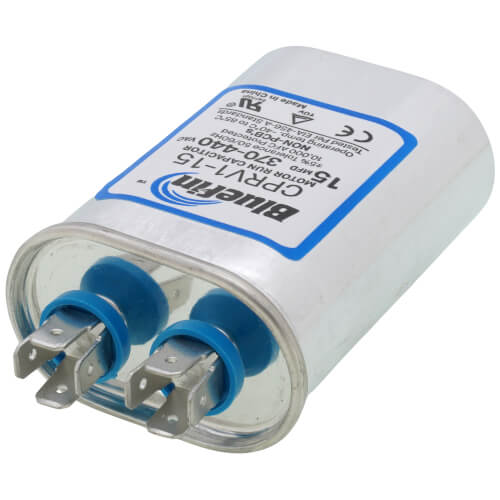 Bluefin CPRV1-15 capacitor - detail view (Product Type: Capacitor; Voltage: 440/370V)
