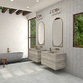 Daltile Bryne Mist 12 in. x 24 in. Glazed Ceramic Mosaic Tile (24 sq. ft./case)