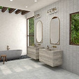 Daltile Bryne Mist 12 in. x 24 in. Glazed Ceramic Mosaic Tile (24 sq. ft./case)