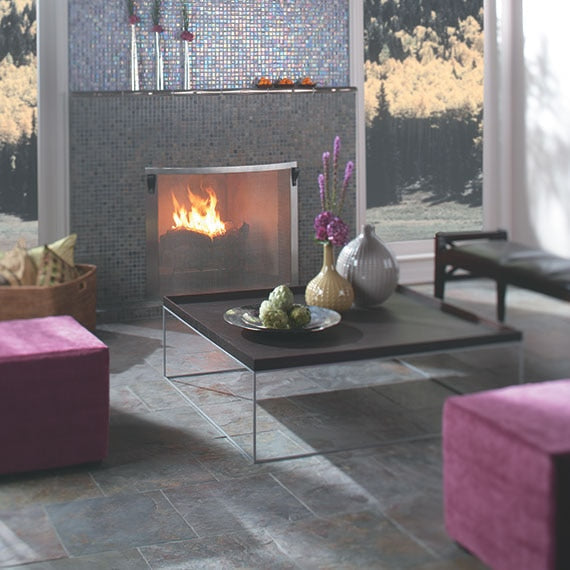 Daltile Natural Stone Collection Mongolian Spring 12 in. x 12 in. Slate Floor and Wall Tile (10 sq. ft. / case)