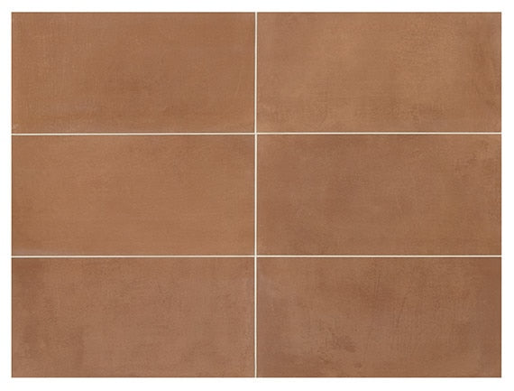 Moroccan Concrete Terra Cotta 8 in. x 9 in. Glazed Porcelain Hexagon Floor and Wall Tile (9.37 sq. ft./Case)