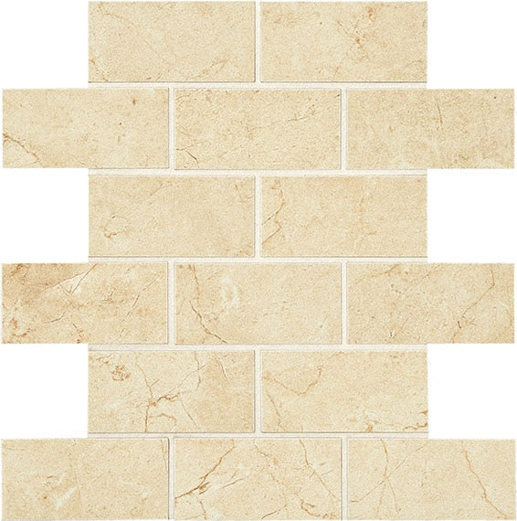American Olean Mirasol Crema Laila Porcelain Bullnose Tile, 3-in x 12-in