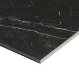 Fortunato Amani Gray and Nero Marquina Black 12x12 Matte Porcelain Checkerboard Tile