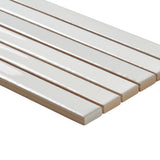Kanbina Blanco White 5x18 Glossy Ceramic Mosaic Tile