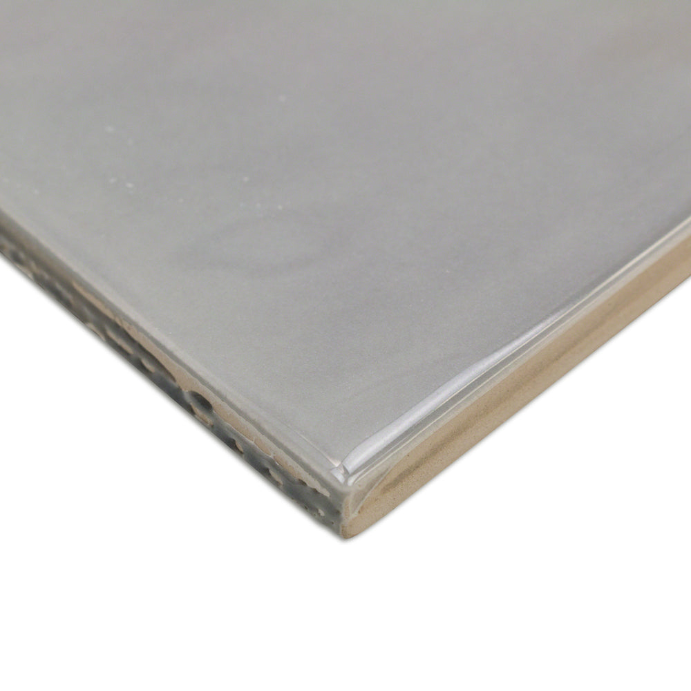 Santa Monica Gray 4x12 Polished Ceramic Subway Tile