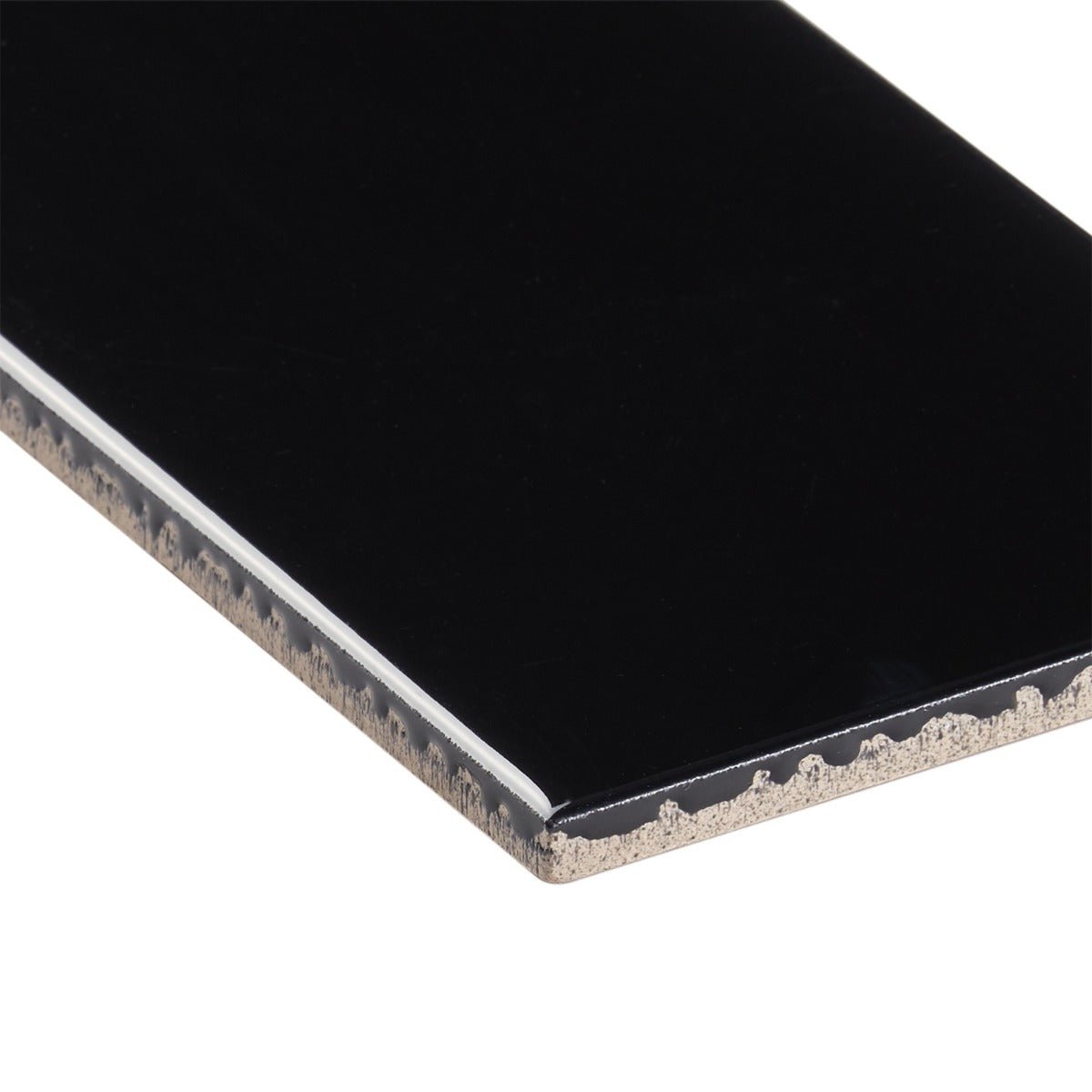Park Hill Black 4x12 Polished Porcelain Subway Tile