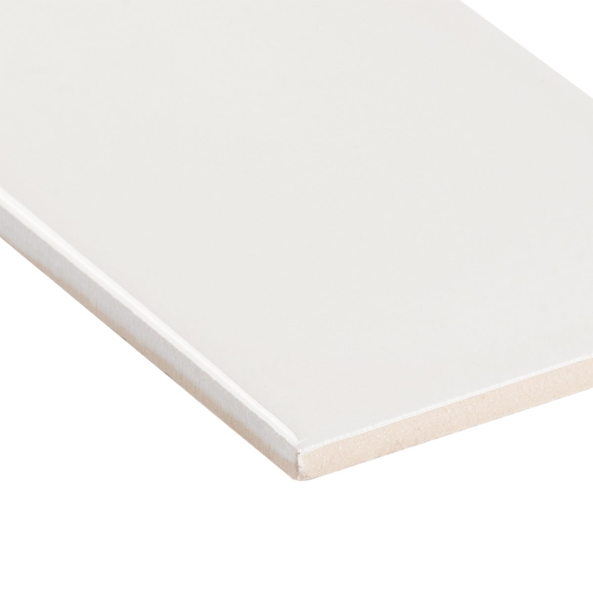 Lux Tile Monumental Mist White 4x12 Polished Porcelain Subway Tile