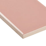 Tilebar Park Hill Pink 3x6 Polished Porcelain Subway Tile