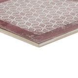 Los Lunas Deco Rose Pink 8x8 Matte Porcelain Tile - Lux Tile