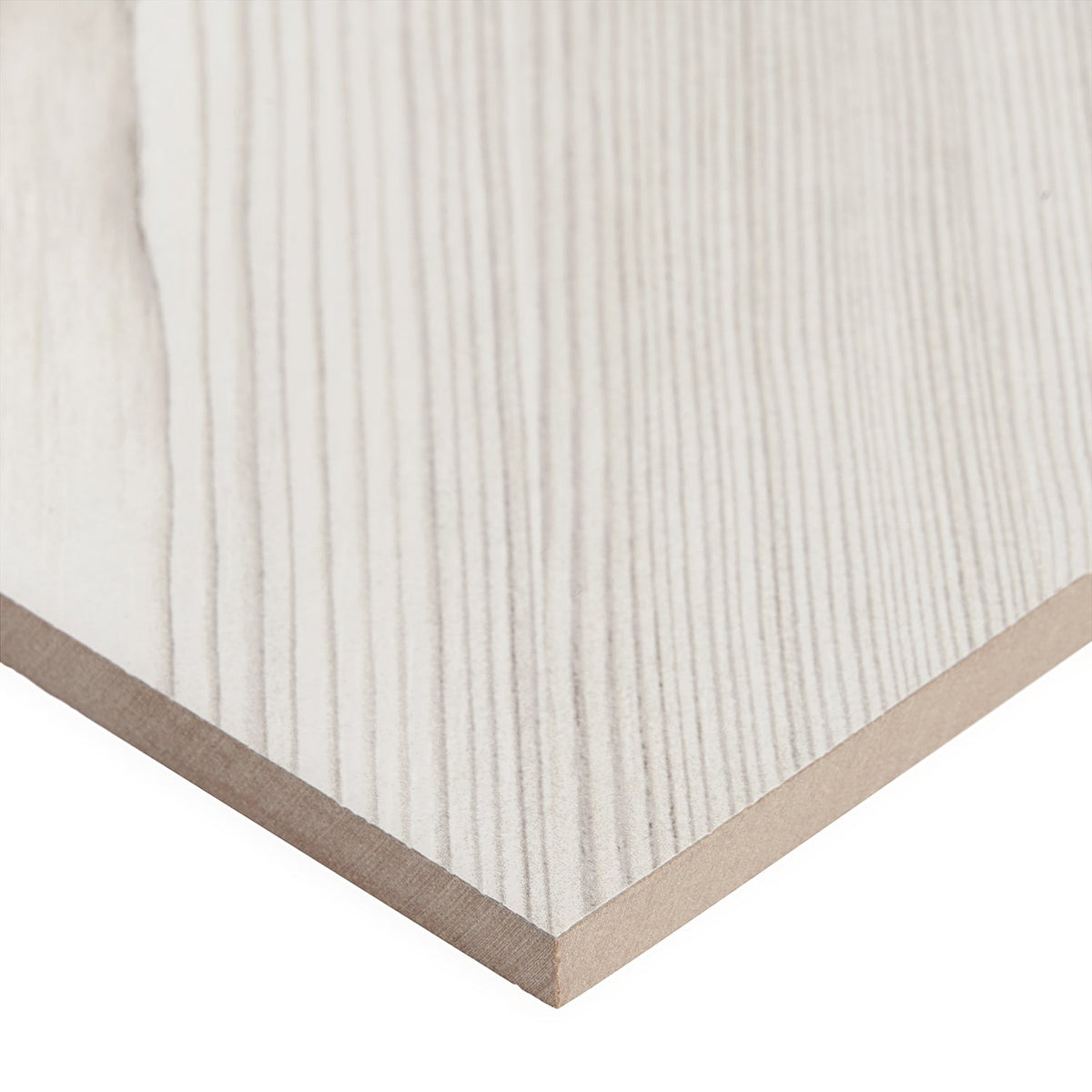 Mandorla White 24x24 Matte Wood Look Porcelain Tile
