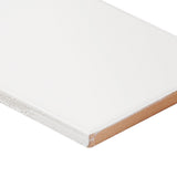 Basic White 3x6 Polished Ceramic Subway Wall Tile