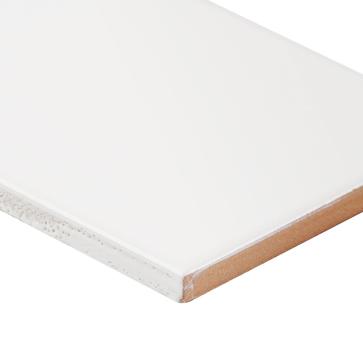 Basic White 3x6 Polished Ceramic Subway Tile for Bathroom and Kitchen Walls