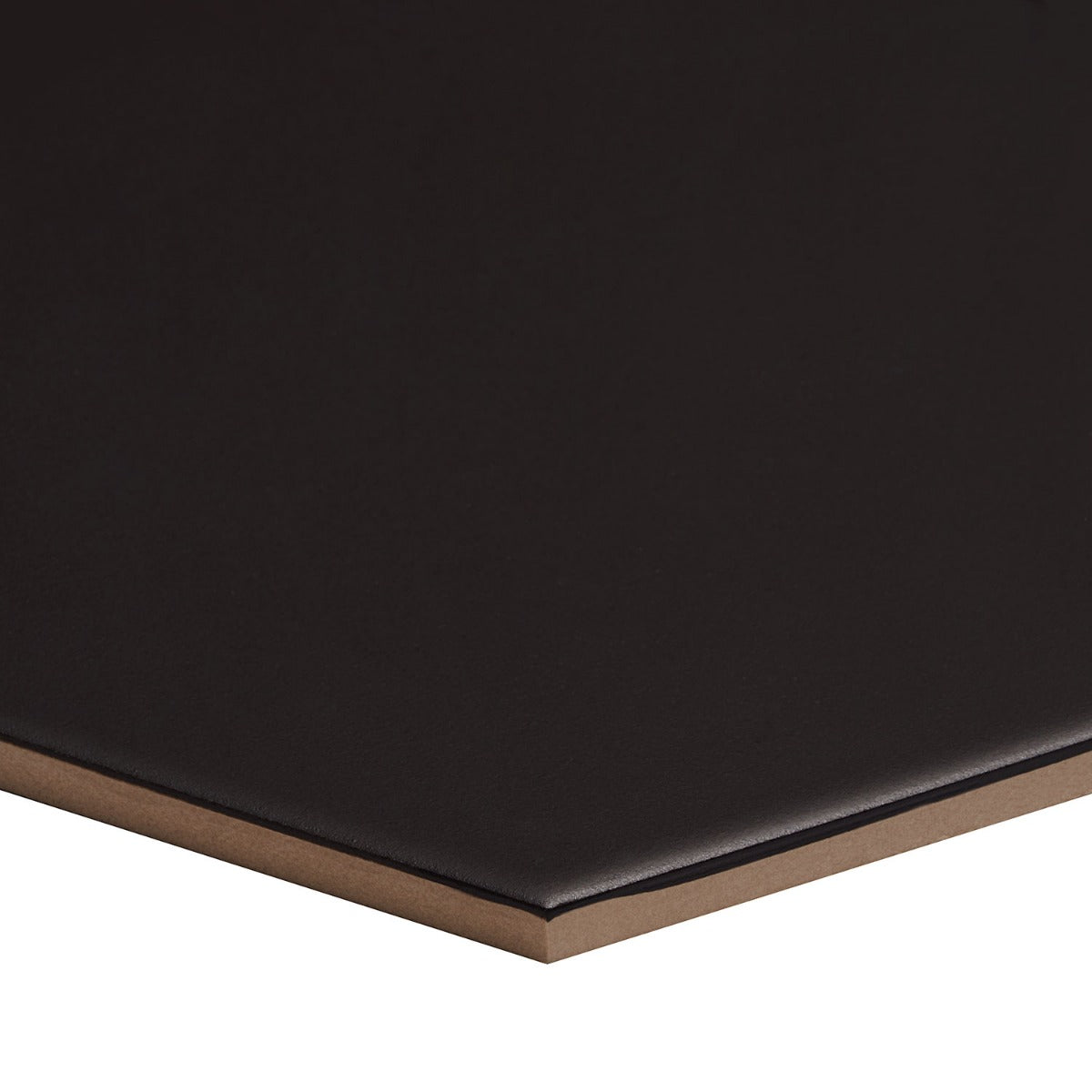 SymetroHex Black Matte Porcelain Tile - 10" Hexagon