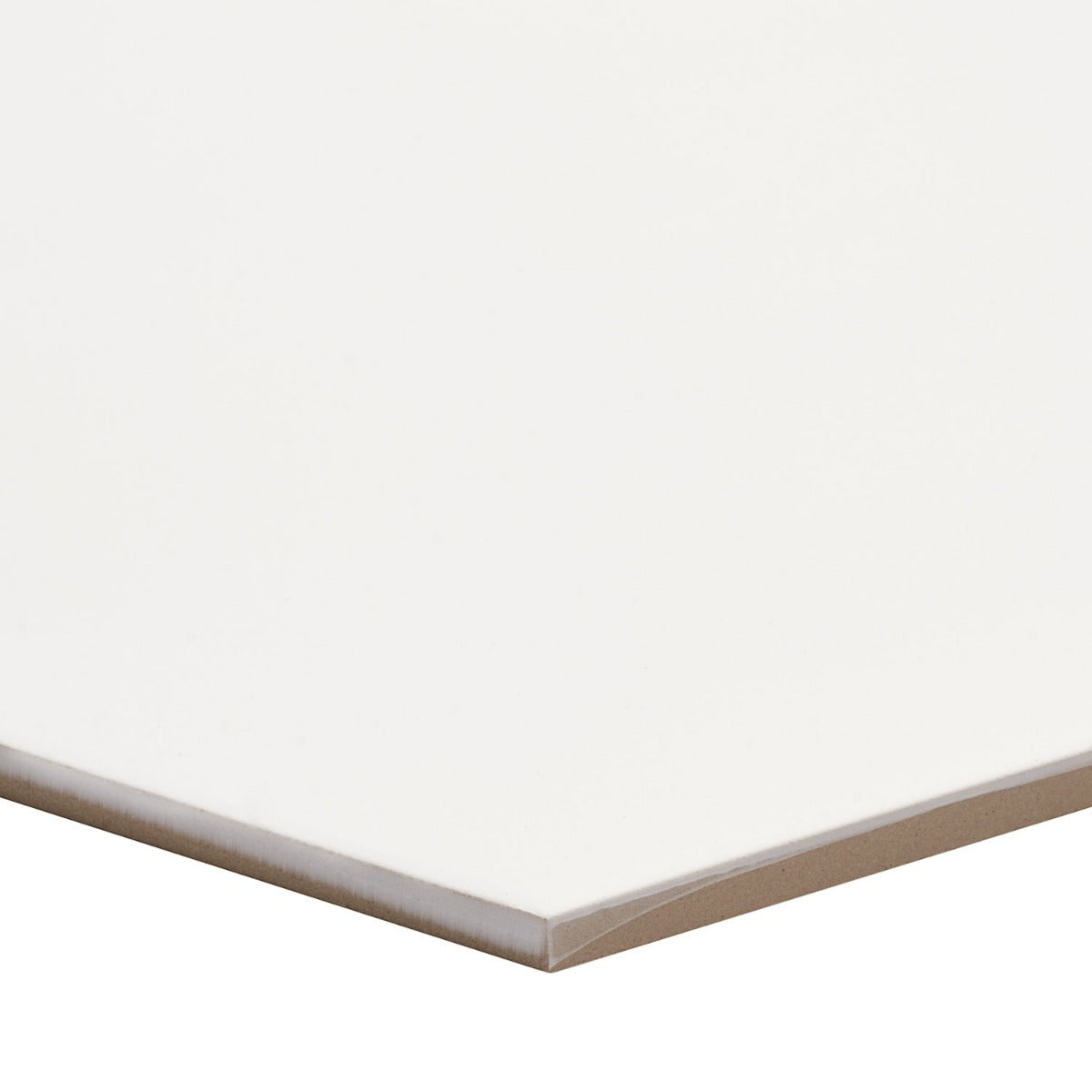 SymetroHex White 10" Matte Porcelain Tile - Lux Tile