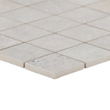 Bronx Argent Silver 2x2 Matte Porcelain Mosaic Tile - Durable Industrial Design