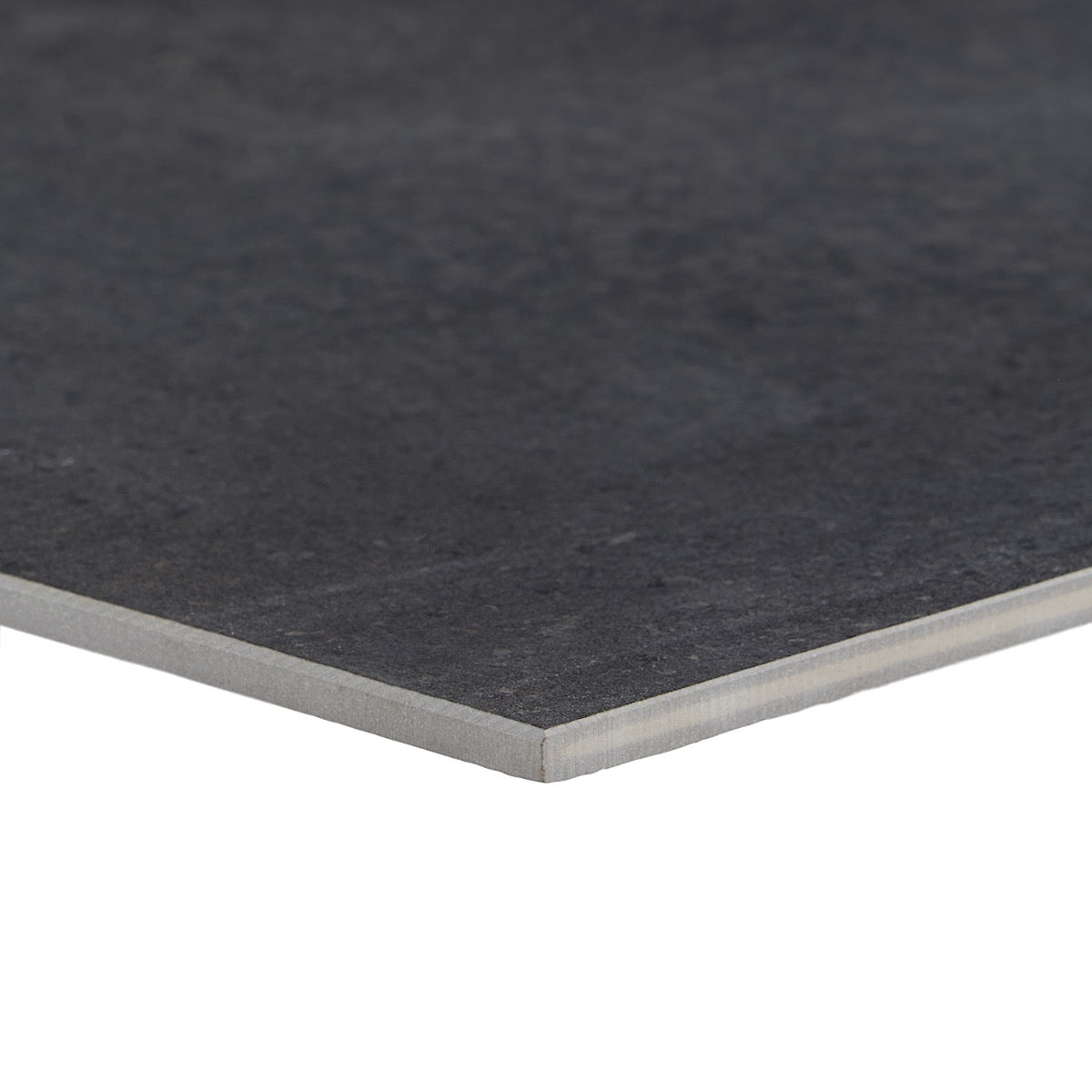 Bronx Black 24x48 Matte Porcelain Tile - Industrial Concrete Look