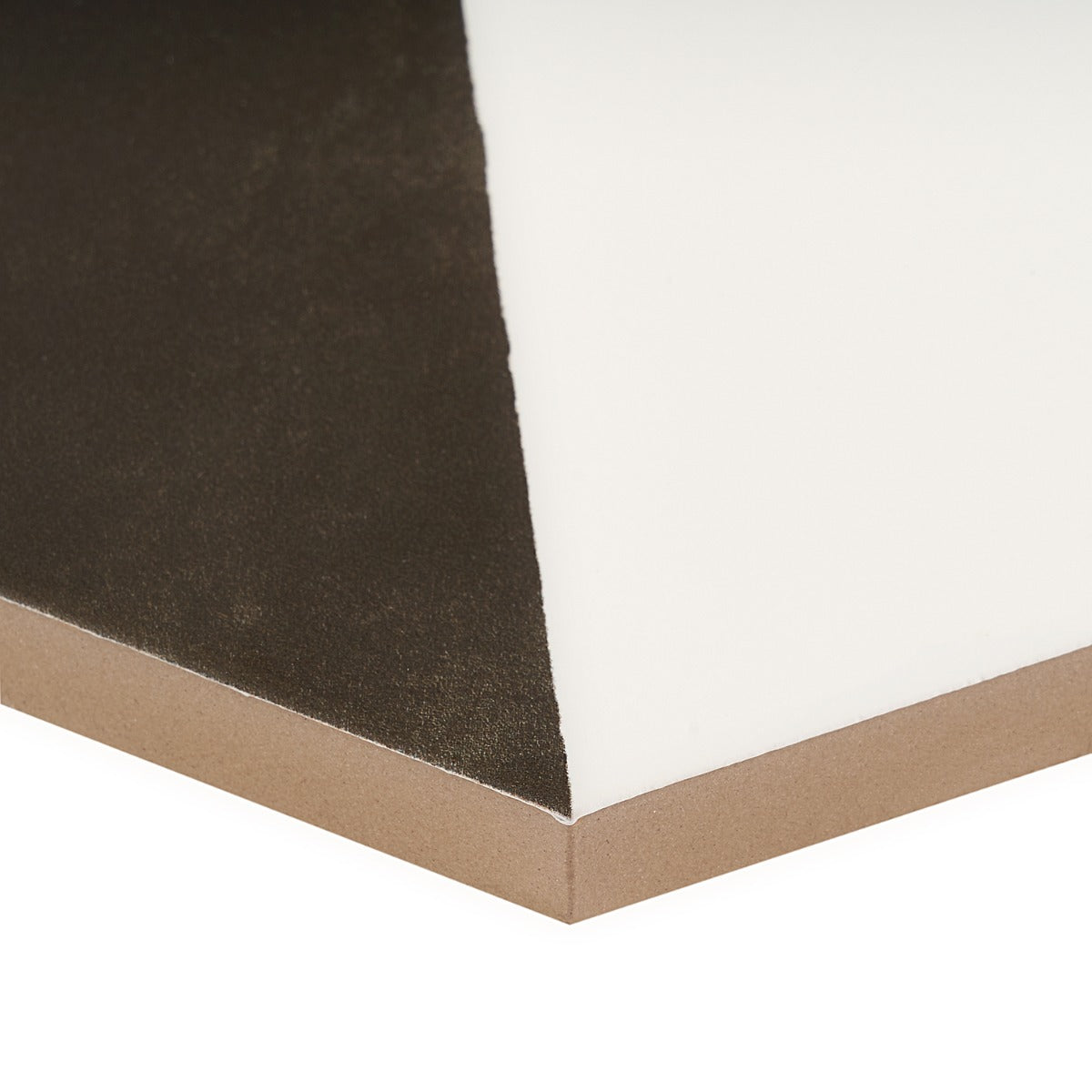 HexArt Pop Nero 8" Hexagon Matte Porcelain Tile - Lux Tile