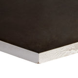 HexArt Nero Black 8" Hexagon Matte Porcelain Tile by Lux Tile