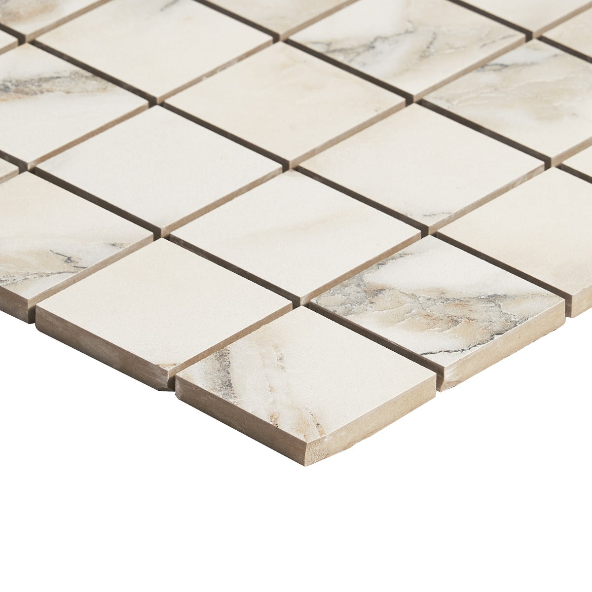 DreamStone Calacatta Rustico 2x2 Matte Porcelain Mosaic Tile
