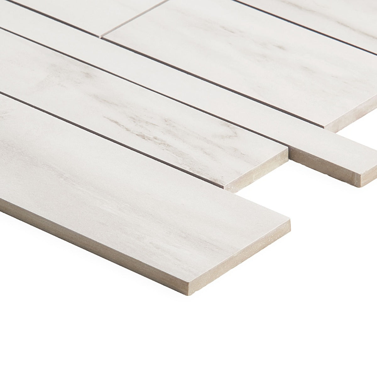 DreamStone Dolomite Snow Railroad Matte Porcelain Mosaic Tile