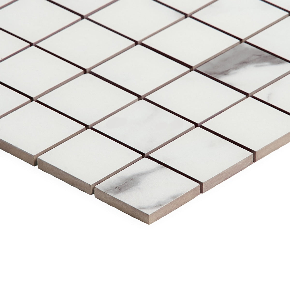 DreamStone Statuario Valley 2x2 Matte Porcelain Mosaic Tile