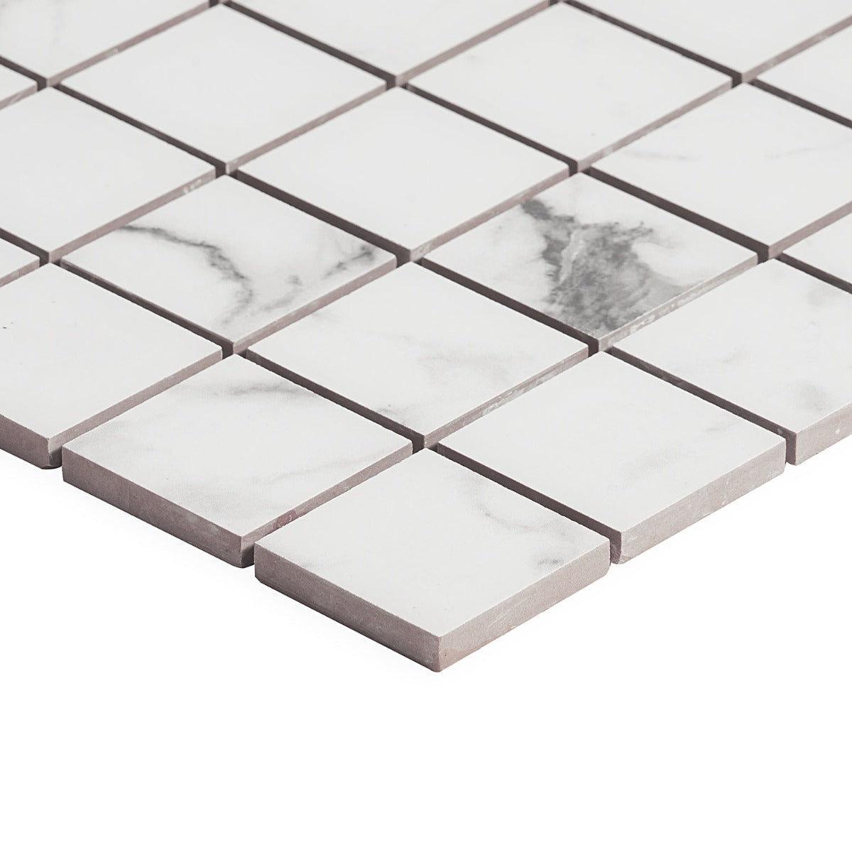 DreamStone Statuario Venato 2x2 Matte Porcelain Mosaic Tile