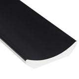 Roller Black Fluted Column 4x36 Matte Ceramic Tile - Handmade in Italy