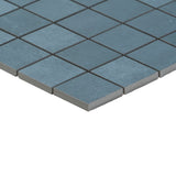 Bond Indio Blue 2x2 Matte Porcelain Mosaic Tile - Italian Made