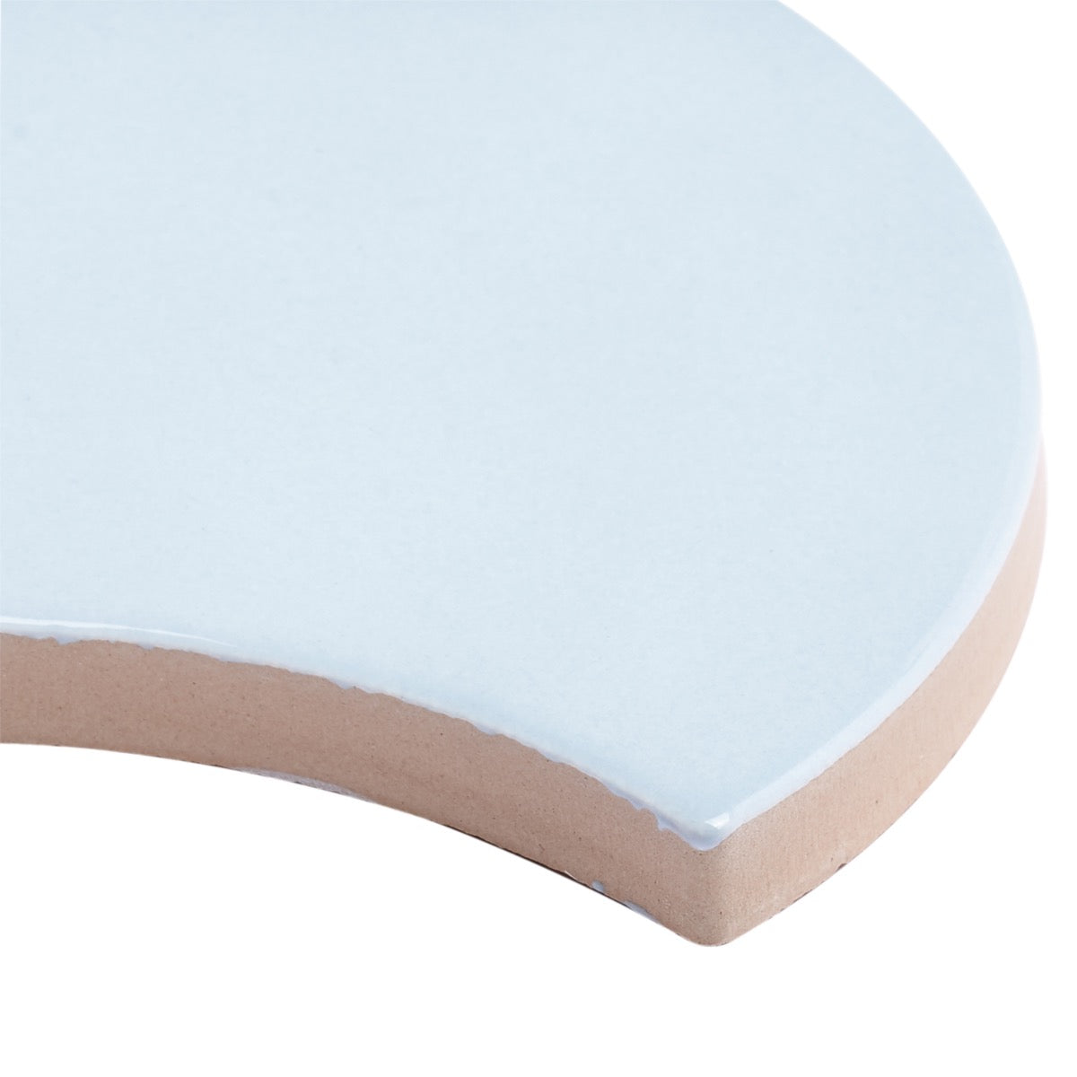 Highwater Maya Blue Fish Scale Polished Ceramic Wall Tile - 5"